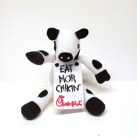 Chick-fil-A Cow EAT MOR CHIKIN More Chicken Plush 6" Stuffed Animal - Picture 5 of 6